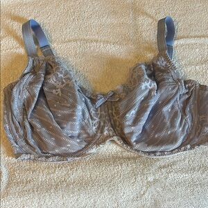 Chantelle 36 Rive Gauche blue lace Underwire bra